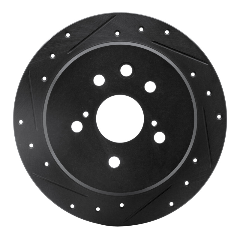 Lexus IS250 Brake Rotor (1) - Rear Left - R1 Concepts - Drilled & Slotted - Black - `06-`15 Lexus IS250 Brake Rotor (1) - Rear Left - R1 Concepts - Drilled & Slotted - Black - `06-`15